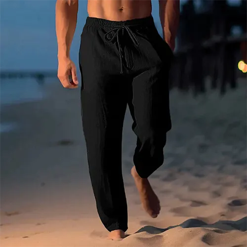 Pantalon fluide estival pour homme - Jambe - Little Paris