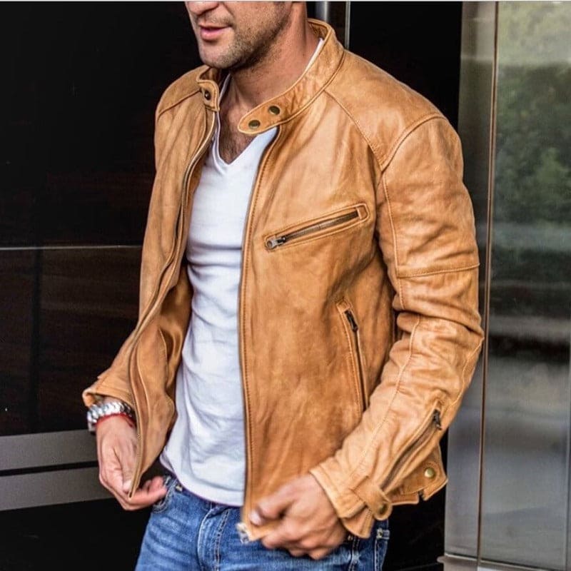 Veste en cuir - Jamal - Little Paris