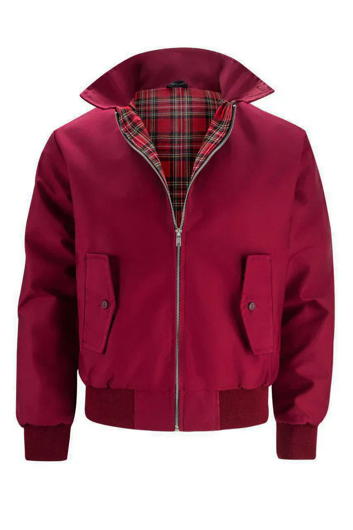 Veste urbaine pour homme avec doublure à carreaux et col - Gerit - Little Paris