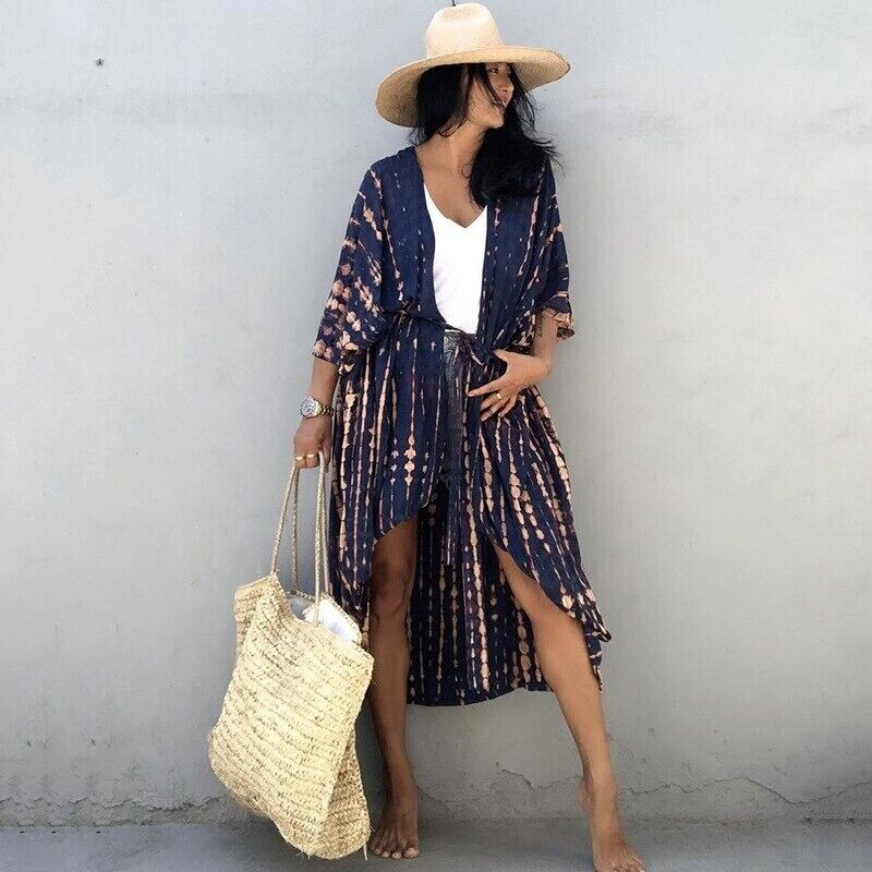 Kimono de Plage Long - Shio - Little Paris