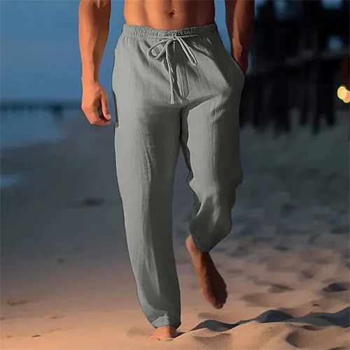 Pantalon fluide estival pour homme - Jambe - Little Paris