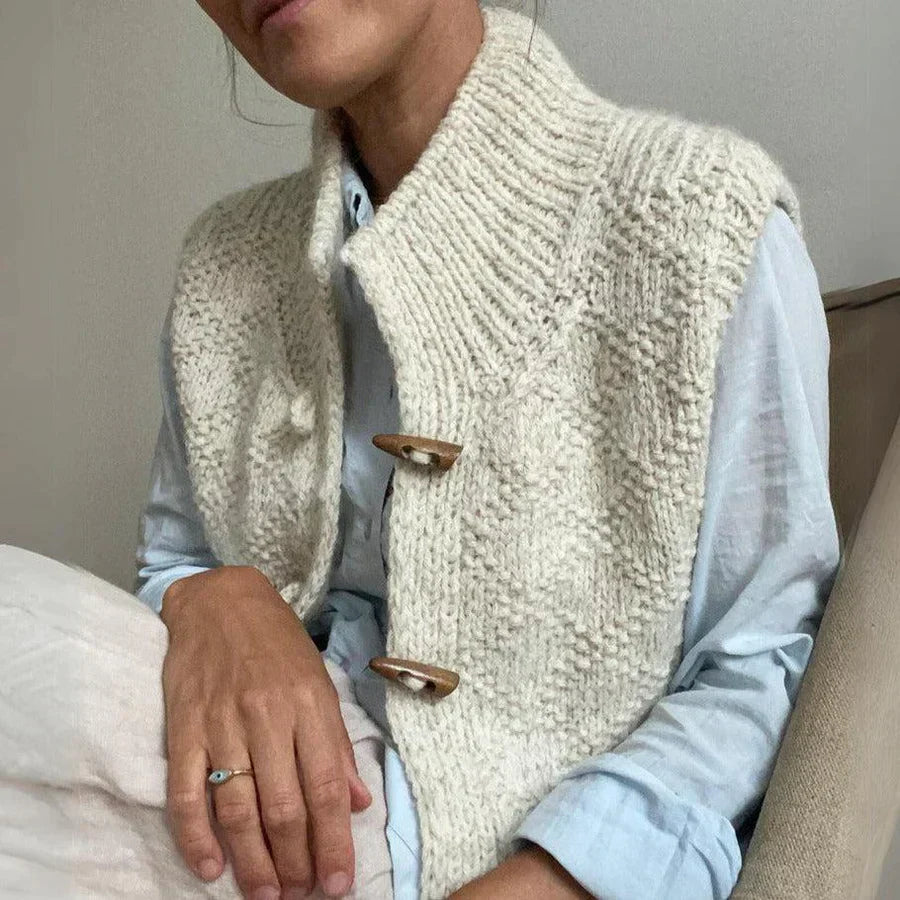 Gilet sans manches uni - Nathalie - Little Paris