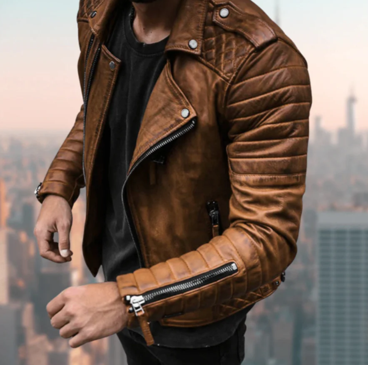Veste en cuir - Emilio - Little Paris