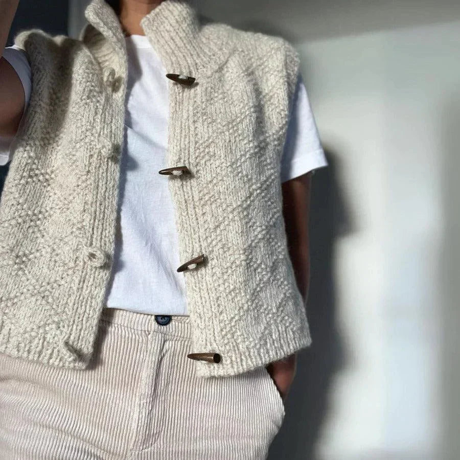 Gilet sans manches uni - Nathalie - Little Paris
