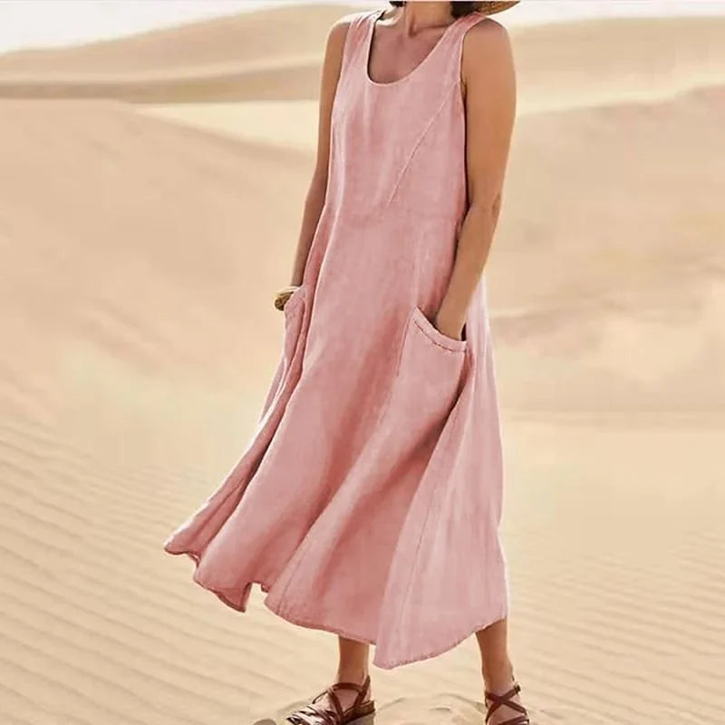 Robe lin maxi - Chaima - Little Paris