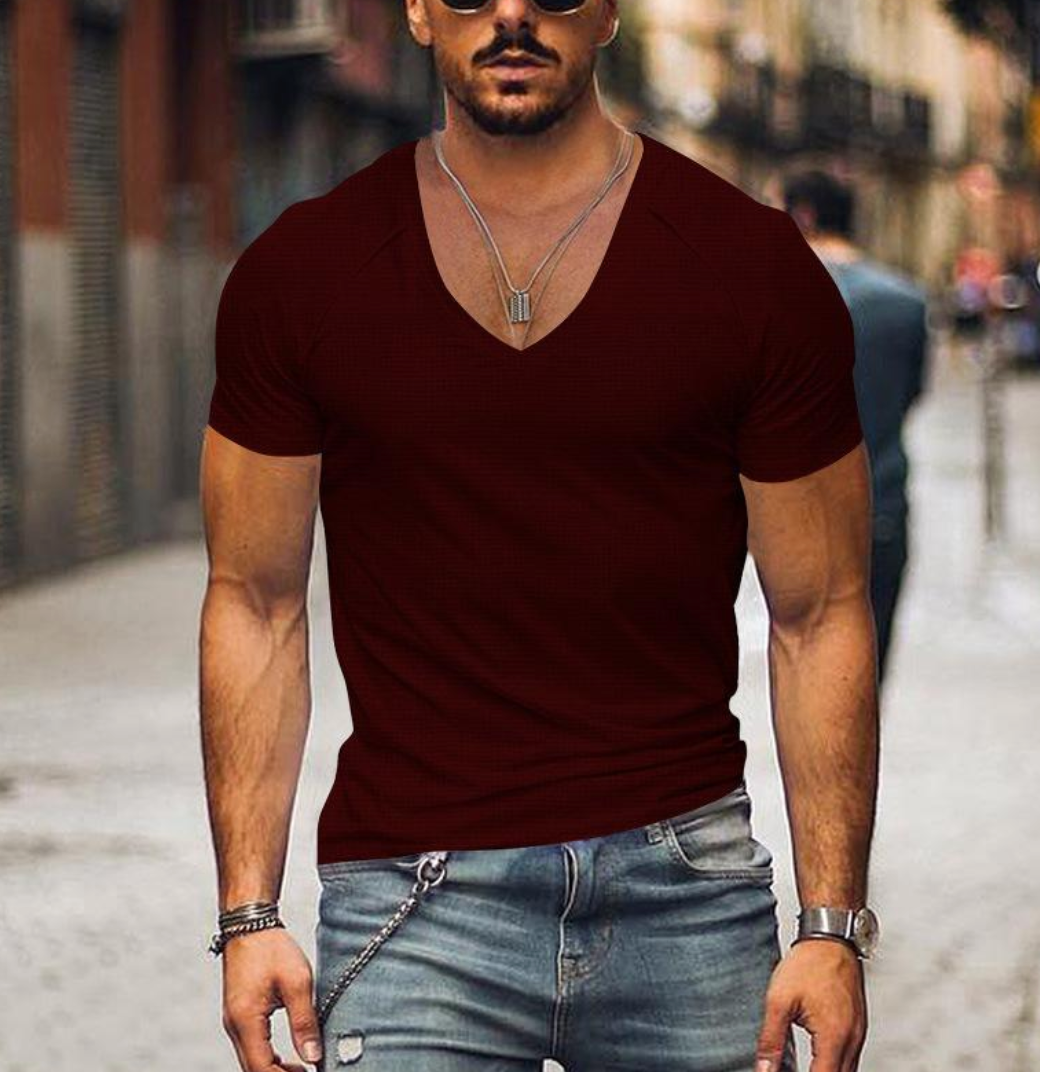 T-shirt col V - Patrick - Little Paris