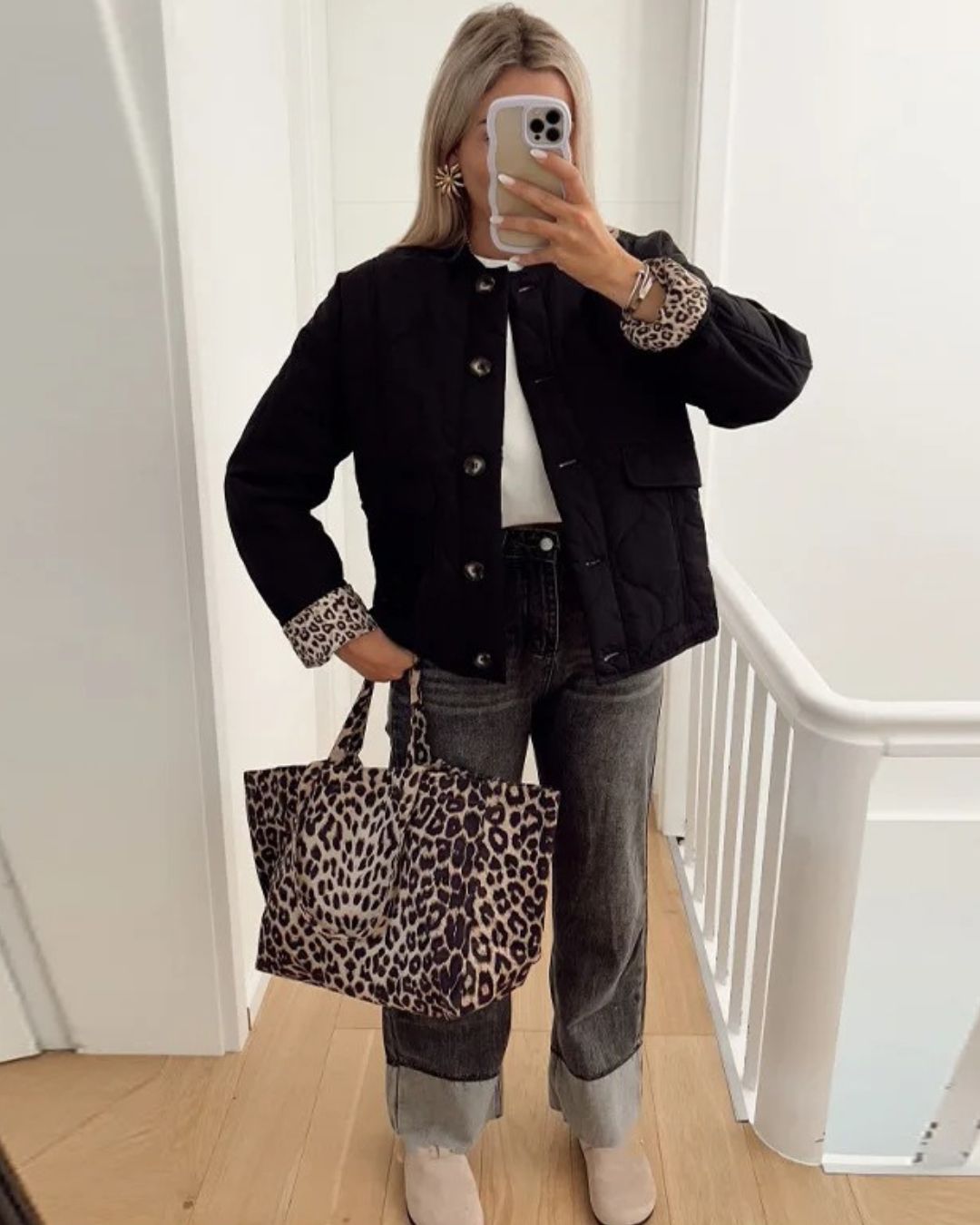Veste avec doublure léopard - Bobby - Little Paris