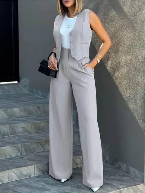 Ensembles deux pièces gilet + pantalon - Rachida - Little Paris