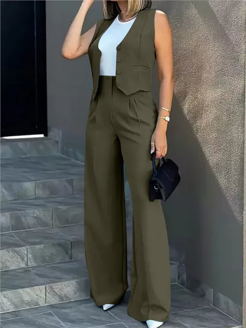 Ensembles deux pièces gilet + pantalon - Rachida - Little Paris
