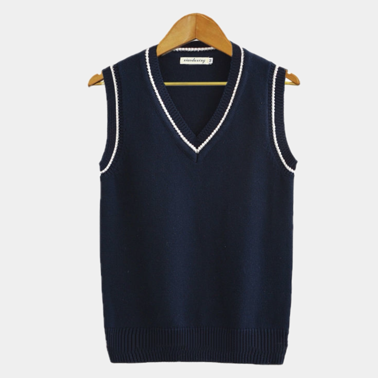 V-neck Striped Vest - Done - Little Paris