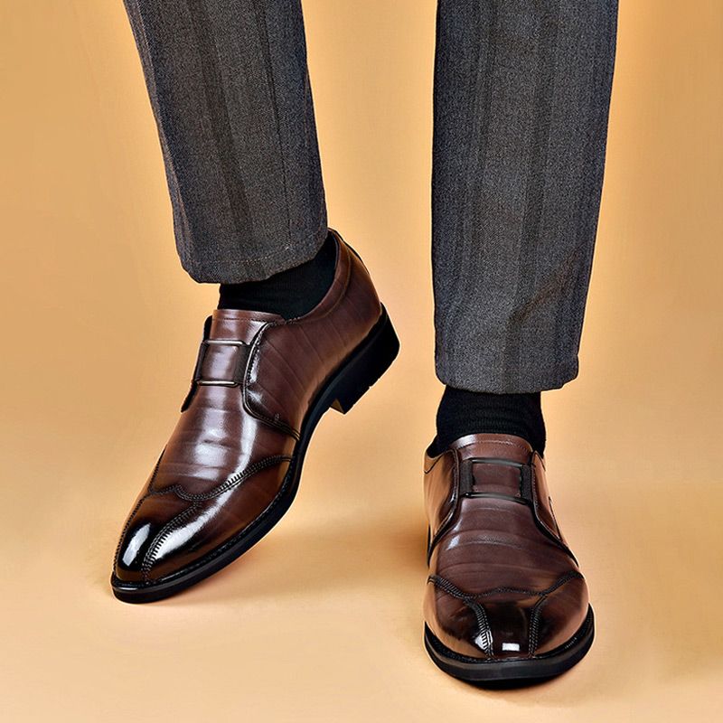 Chaussures d'affaires en cuir - Vincent - Little Paris
