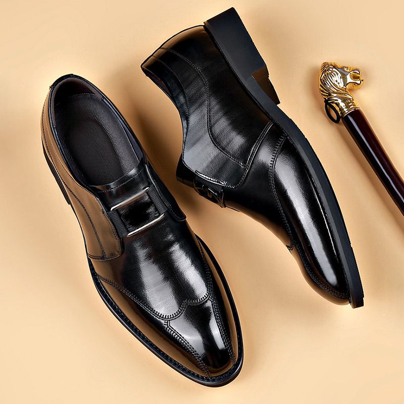 Chaussures d'affaires en cuir - Vincent - Little Paris