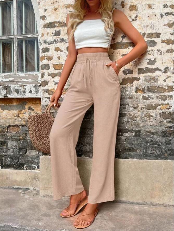 Pantalon Élastique Taille Haute – Kiana - Little Paris
