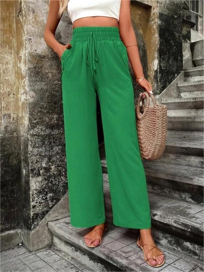 Pantalon Élastique Taille Haute – Kiana - Little Paris