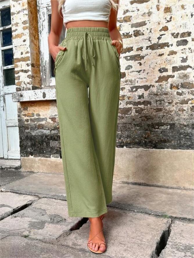 Pantalon Élastique Taille Haute – Kiana - Little Paris