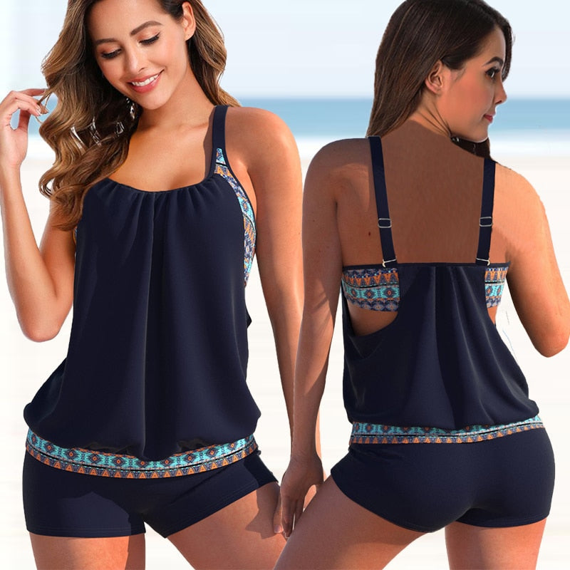 Ensemble De Tankini Bicolore - Milja - Little Paris