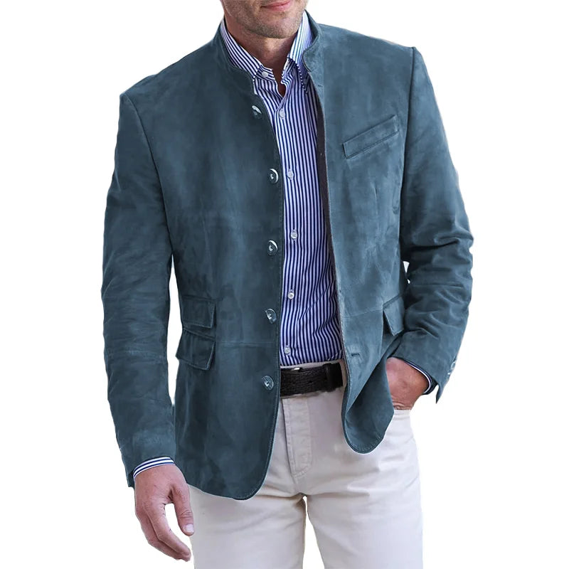 Blazer en suédine à col - Hugo - Little Paris