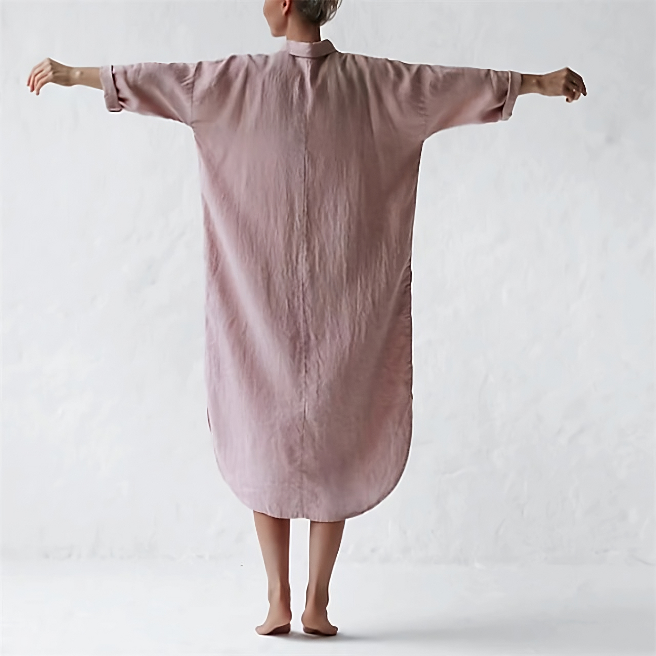 Robe Midi Ample en Lin – Soeri - Little Paris
