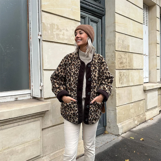 Veste de printemps imprimé léopard - Alexi - Little Paris