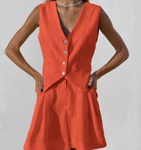 Combi deux pièces avec gilet - Ellis - Little Paris