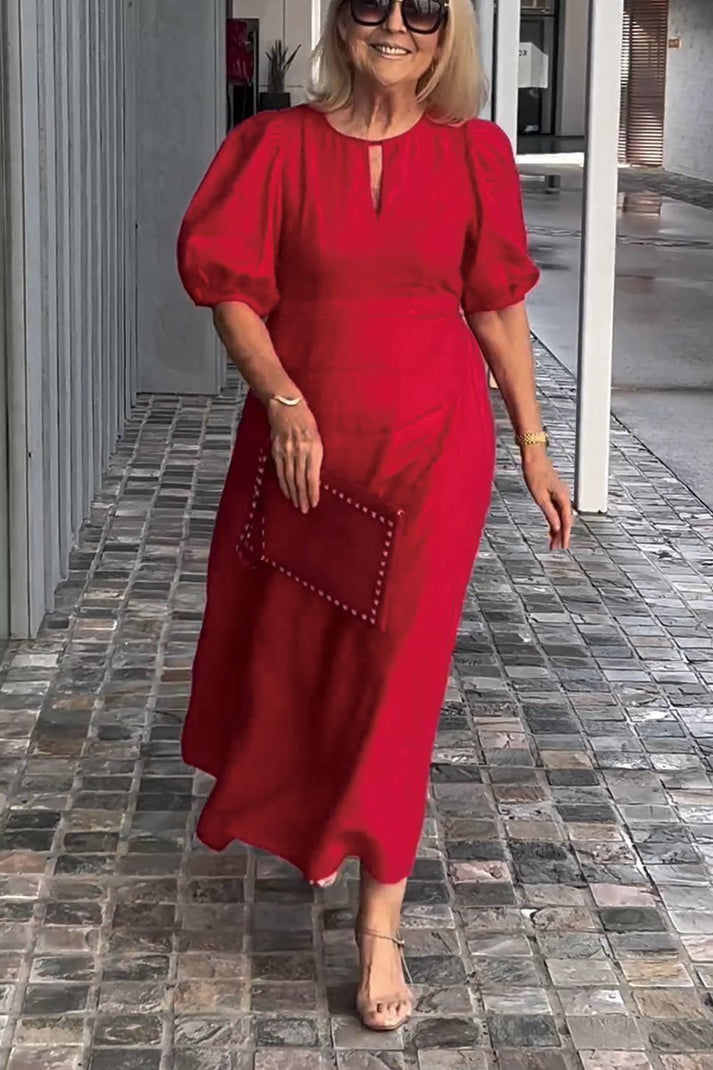 Robe épurée en coton et lin - Lia - Little Paris