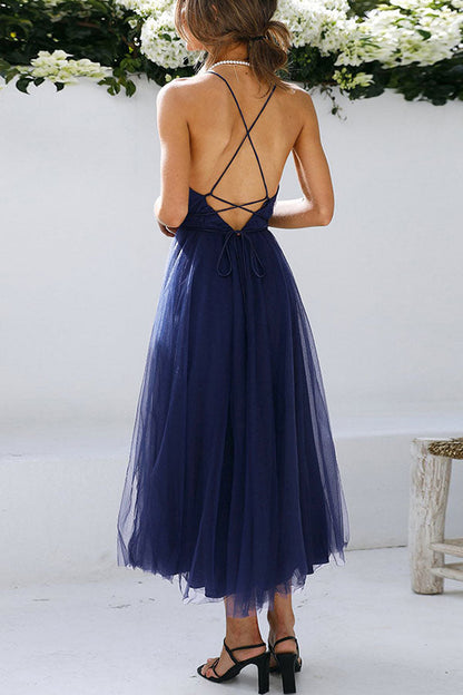 Robe midi en tulle - Rama - Little Paris