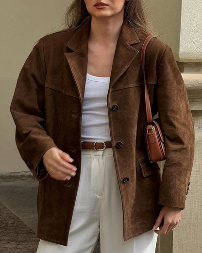 Blazer en daim - Tirza - Little Paris