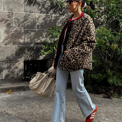 Veste de printemps imprimé léopard - Alexi - Little Paris