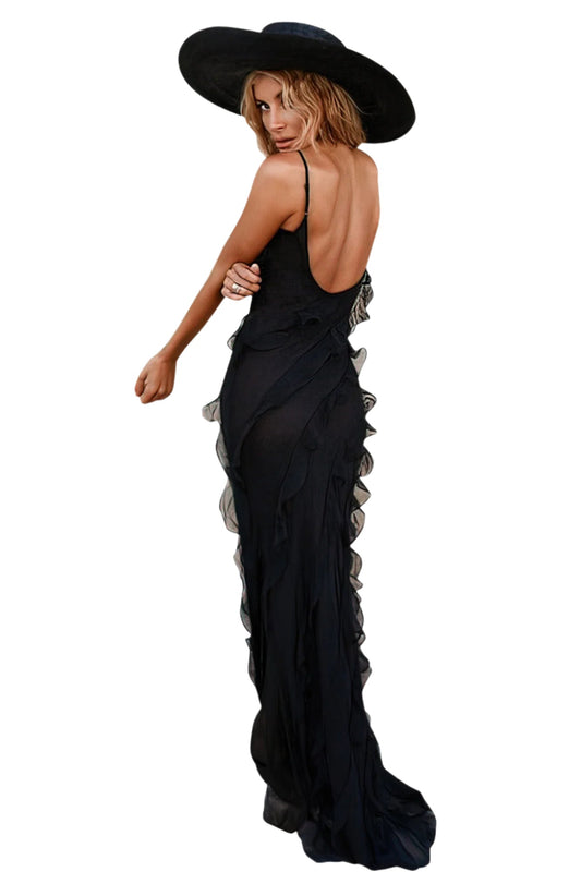 Robe fluide à volants - Mina - Little Paris