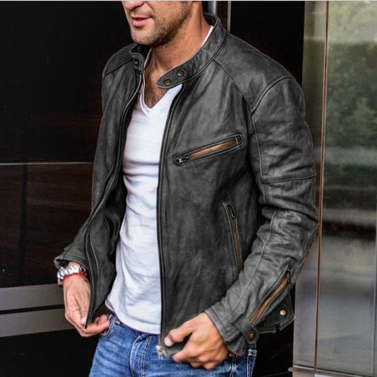 Veste en cuir - Jamal - Little Paris
