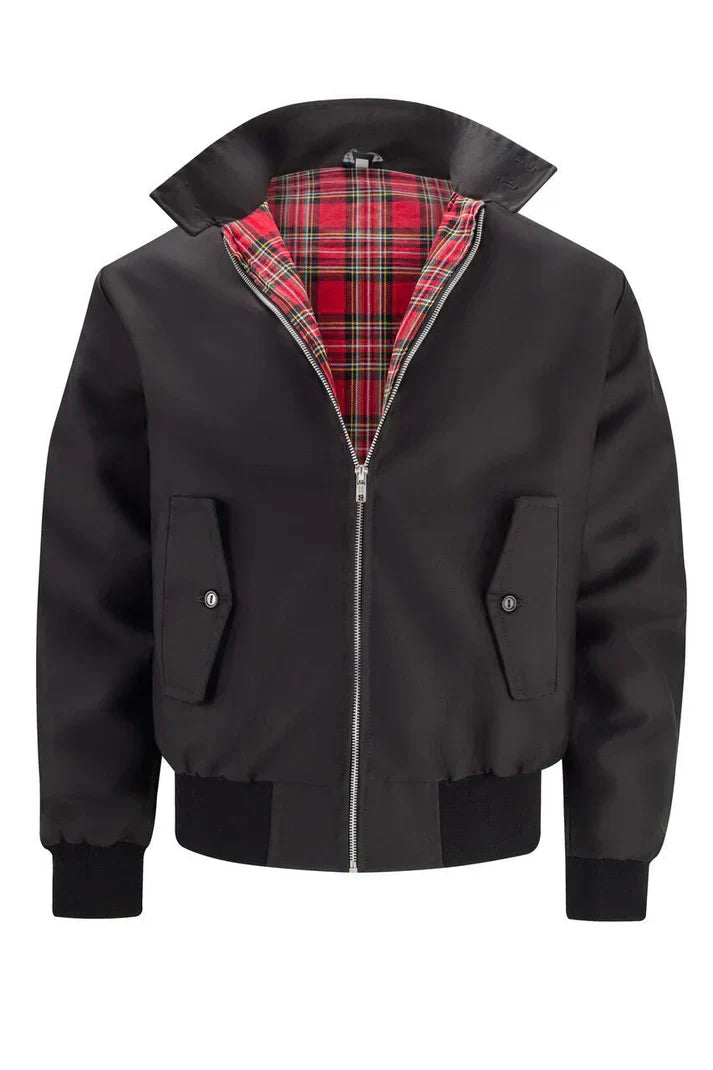 Veste urbaine pour homme avec doublure à carreaux et col - Gerit - Little Paris