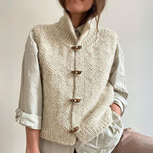 Gilet sans manches uni - Nathalie - Little Paris