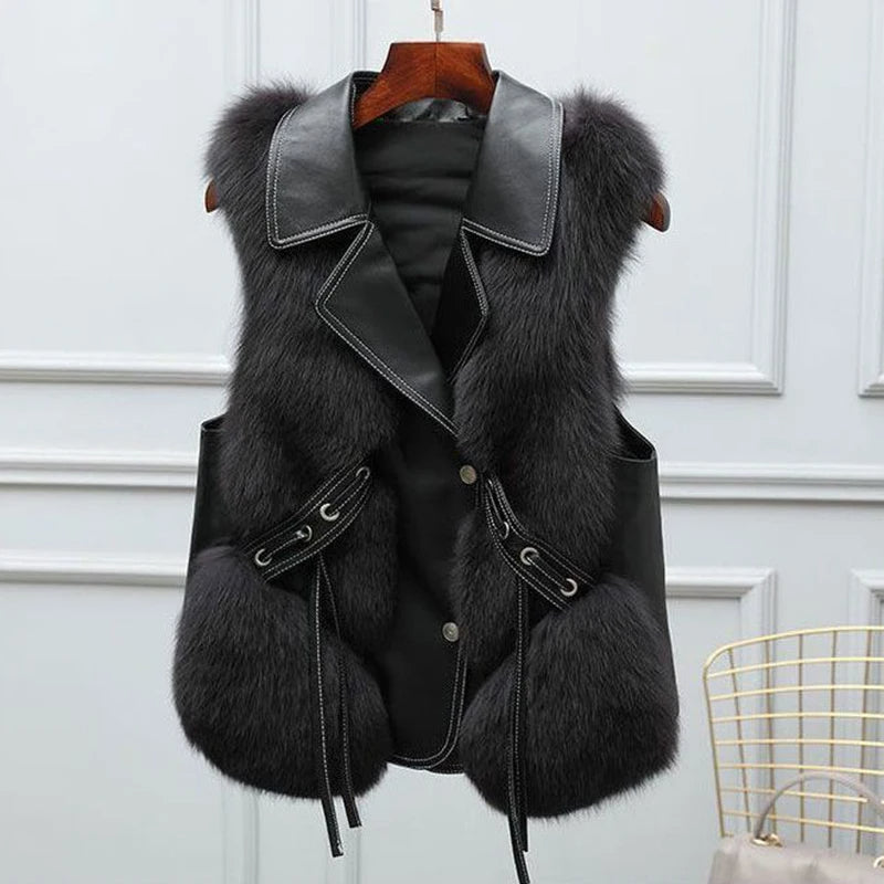 Gilet en fourrure douce - Shelly - Little Paris