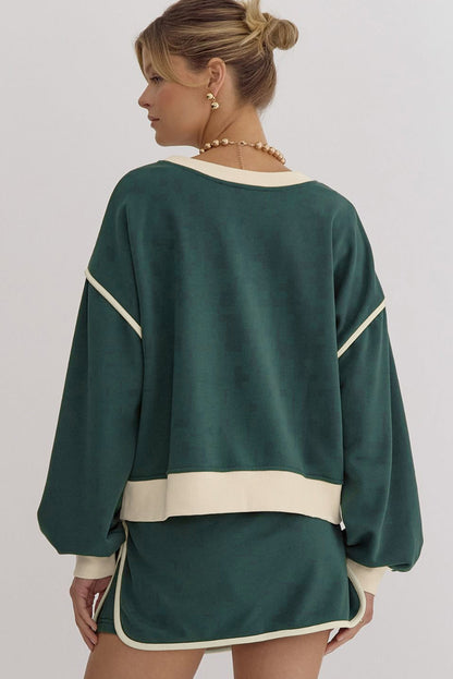 Ensemble tricoté avec contraste - Mand - Little Paris