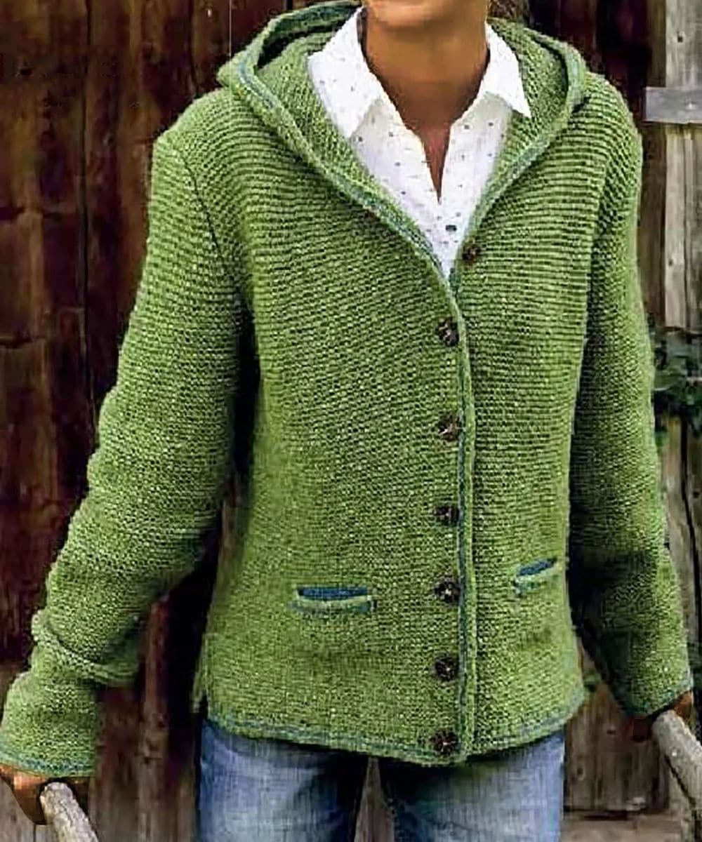 Cardigan chaud avec bouton - Ona - Little Paris