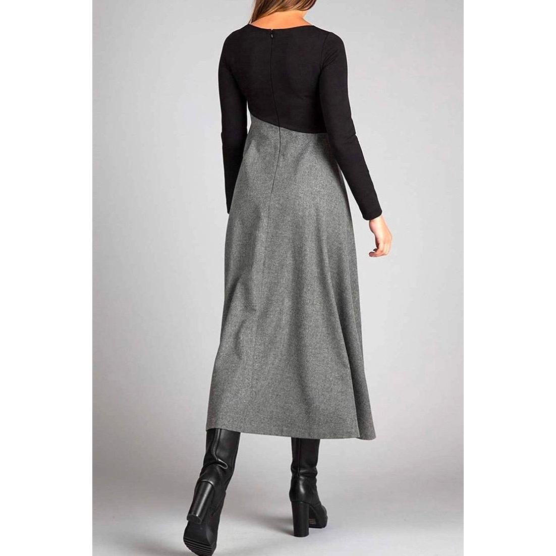 Robe maxi à manches longues - Mena - Little Paris