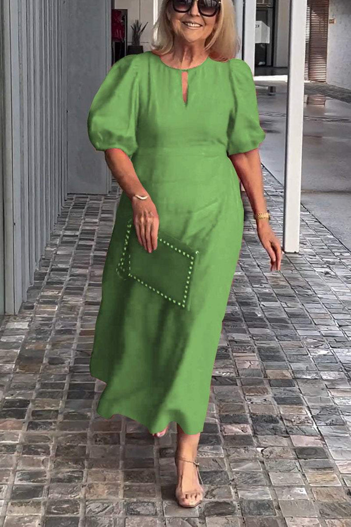 Robe épurée en coton et lin - Lia - Little Paris