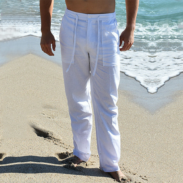 Pantalon d'Été en Lin Respirant pour Homme – Antoni – Little Paris