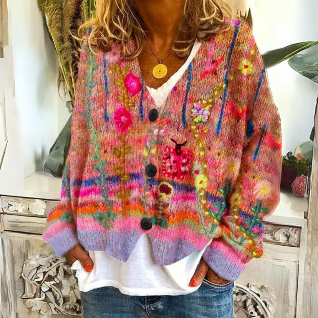 Cardigan Mohair Mélangé – Meli - Little Paris