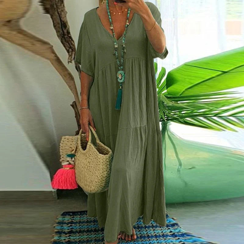 Robe longue décontractée- Hind - Little Paris