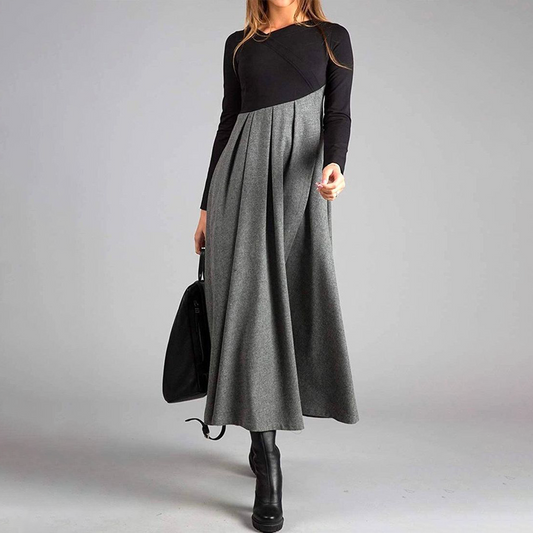 Robe maxi à manches longues - Mena - Little Paris