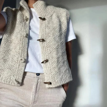 Gilet sans manches uni - Nathalie - Little Paris