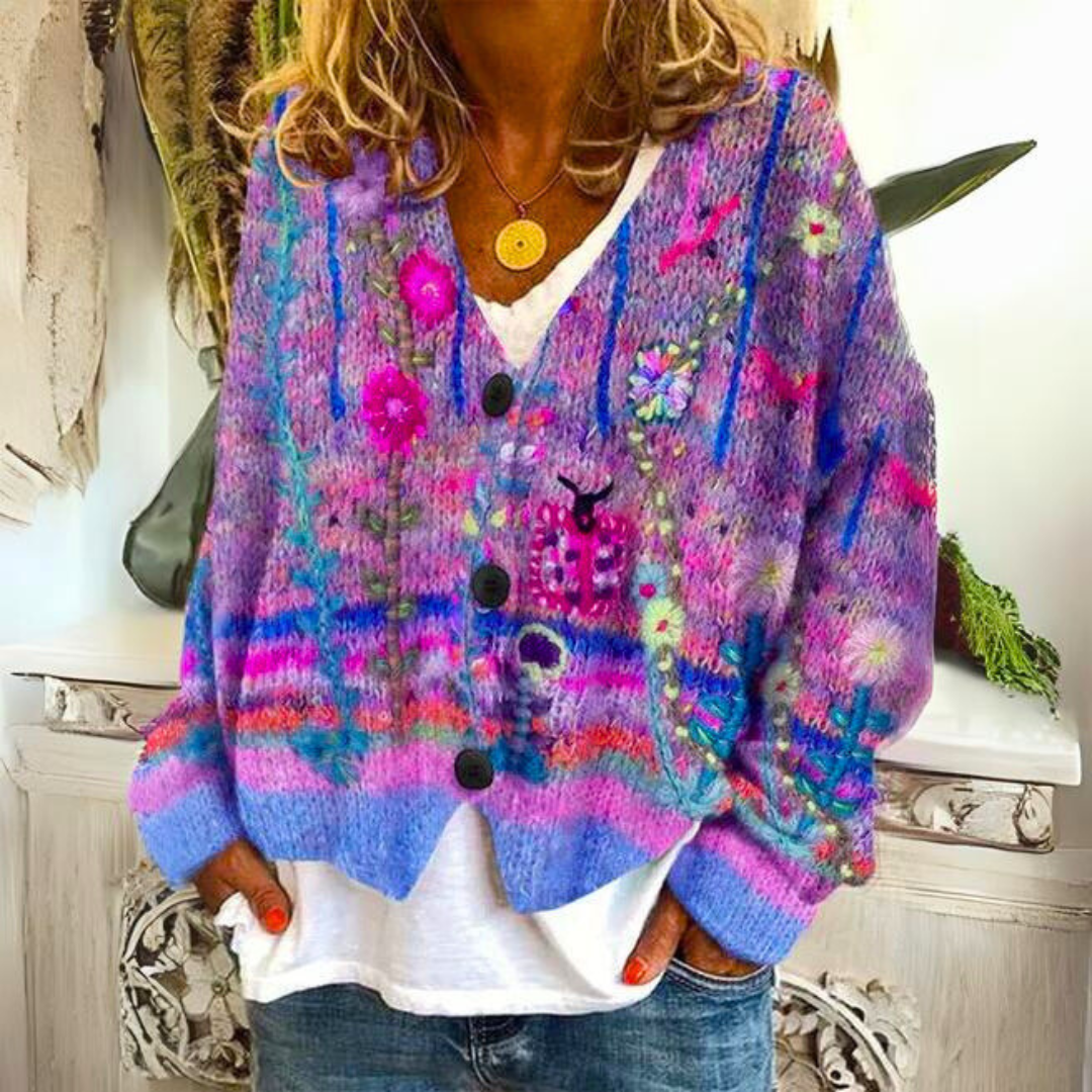 Cardigan Mohair Mélangé – Meli - Little Paris