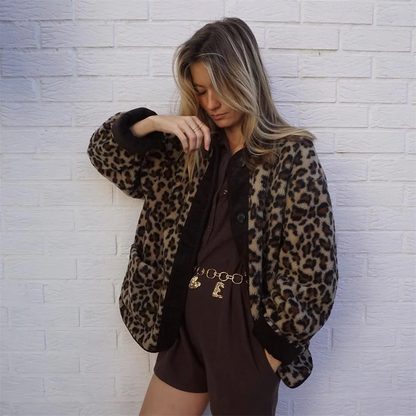 Veste de printemps imprimé léopard - Alexi - Little Paris
