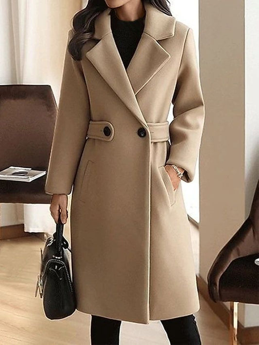 Manteau d'hiver avec ceinture - Karine - Little Paris