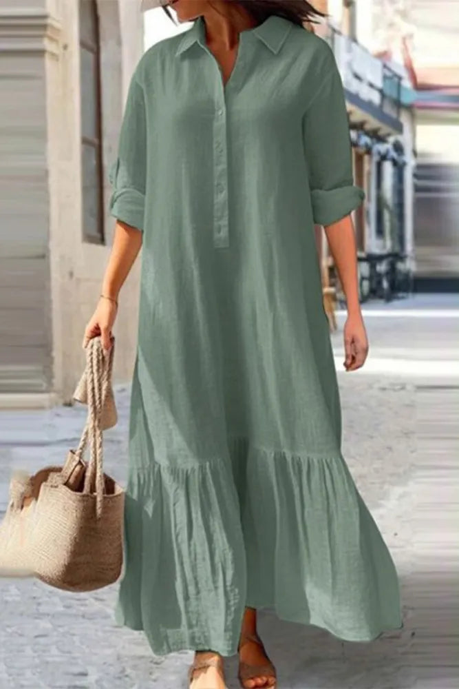 Robe longue soignée - Saida - Little Paris