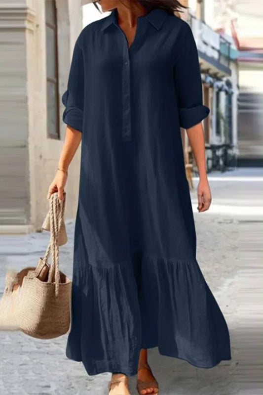 Robe longue soignée - Saida - Little Paris