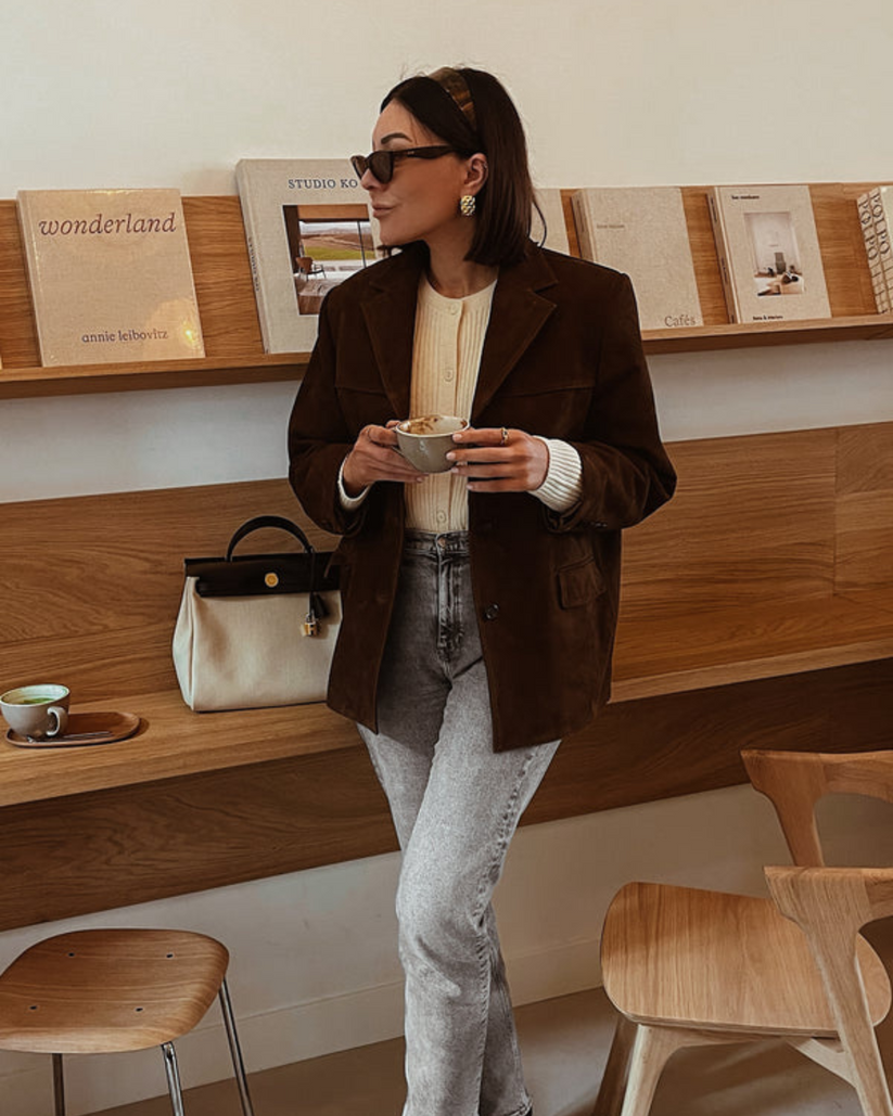 Blazer en daim - Tirza - Little Paris