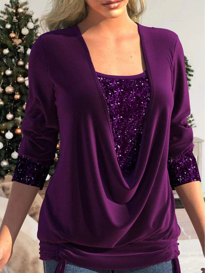 Pull-over top à paillettes - Roxy - Little Paris