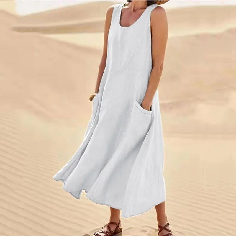 Robe lin maxi - Chaima - Little Paris
